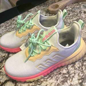 Adidas woman’s Sneakers - White, Yellow, and Pink